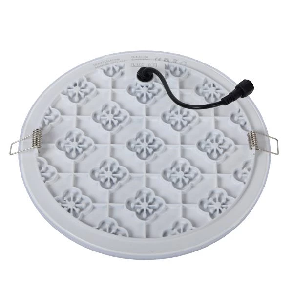 Lucide CERES-LED - Plafonnier Salle de bains - Ø 21,5 cm - LED Dim. - 1x30W 3000K - IP44 - Blanc - détail 4